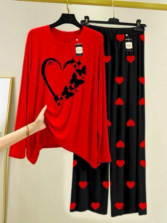 *Product Name*: 2 Pcs Women's Stitched Printed Night Suit